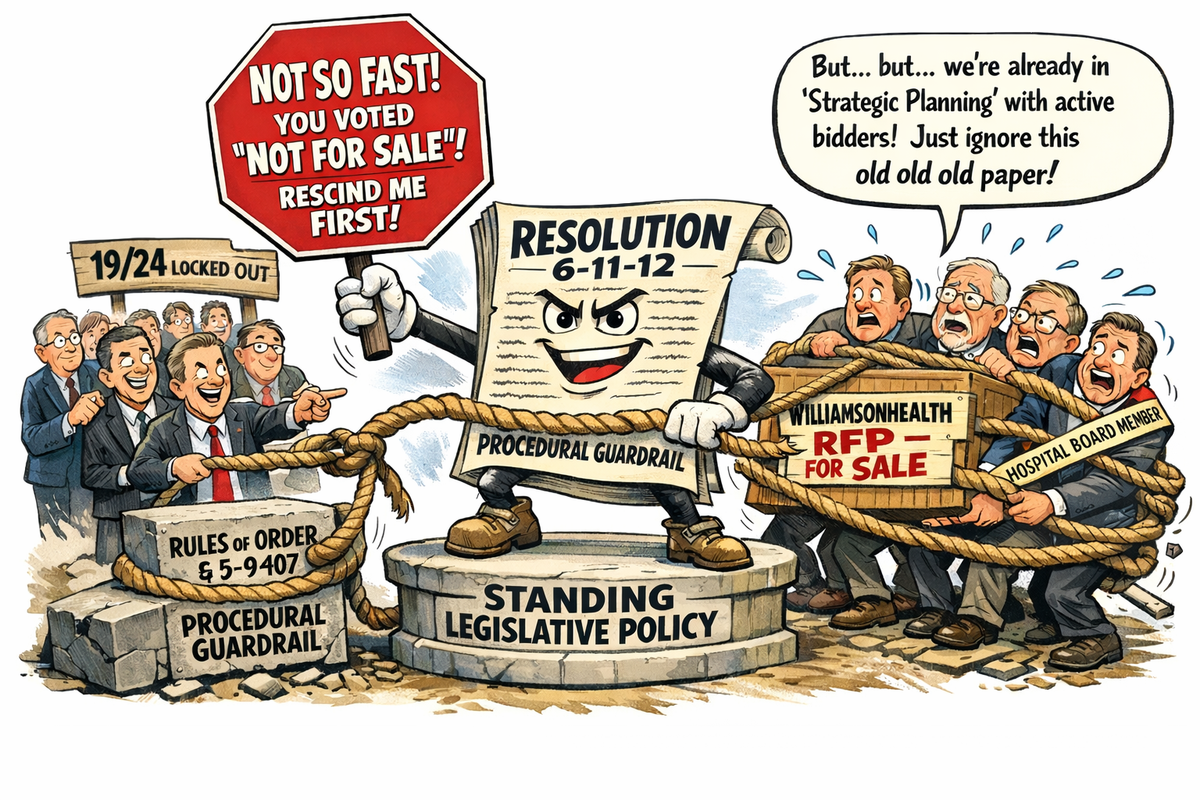 Williamson Health for Sale? Not So Fast...