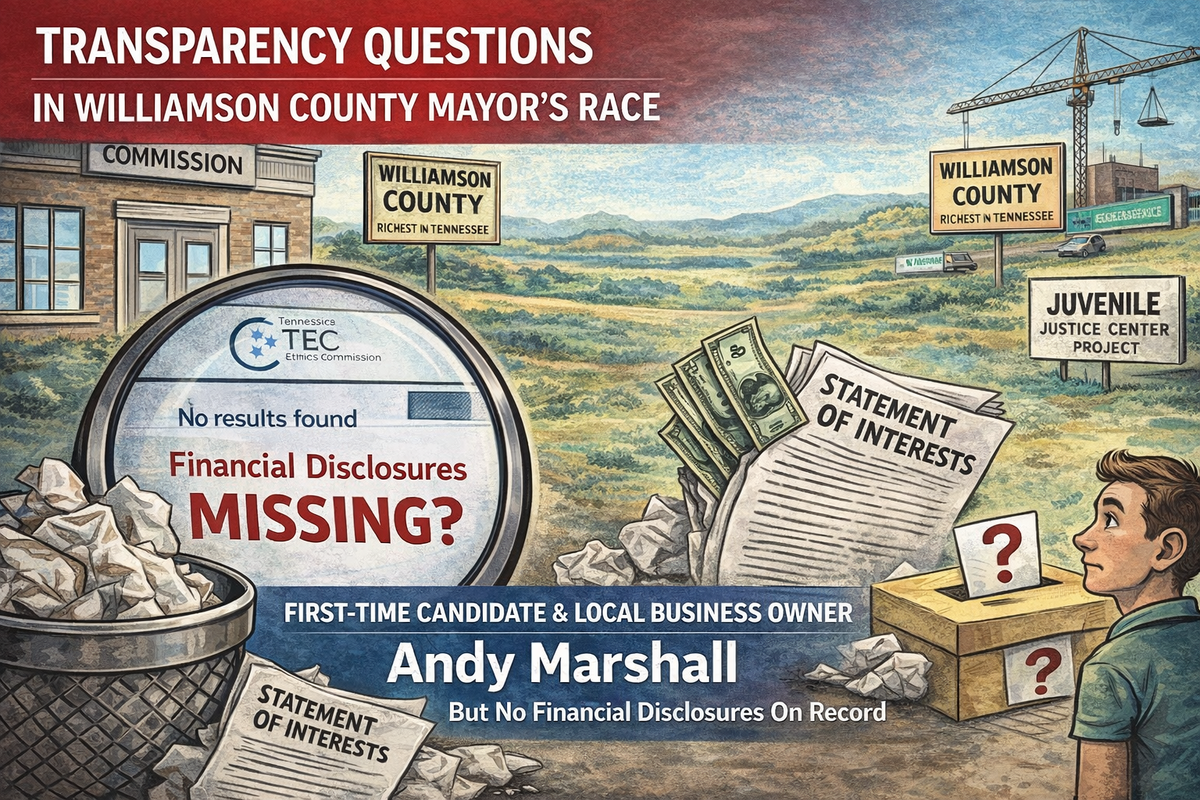 Missing Disclosure Raises Questions in Williamson County Mayor’s Race