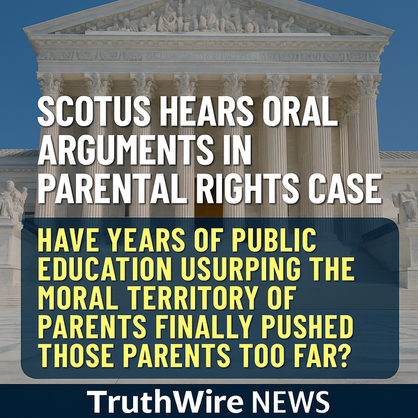 SCOTUS Hears Oral Arguments In Parental Rights Case: Did Public Schools Trigger the Backlash by Treading on Sacred Moral Ground Best Left to Parents?