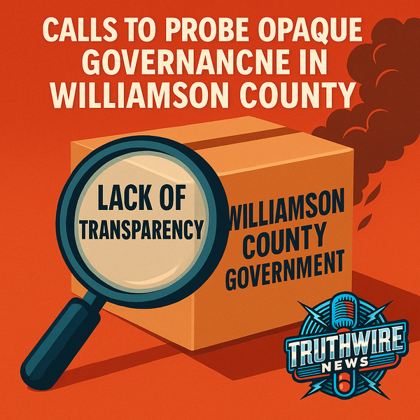 Williamson County Commissioner Sounds Alarm Over Procedural Abuses and Potential Fiscal Misconduct