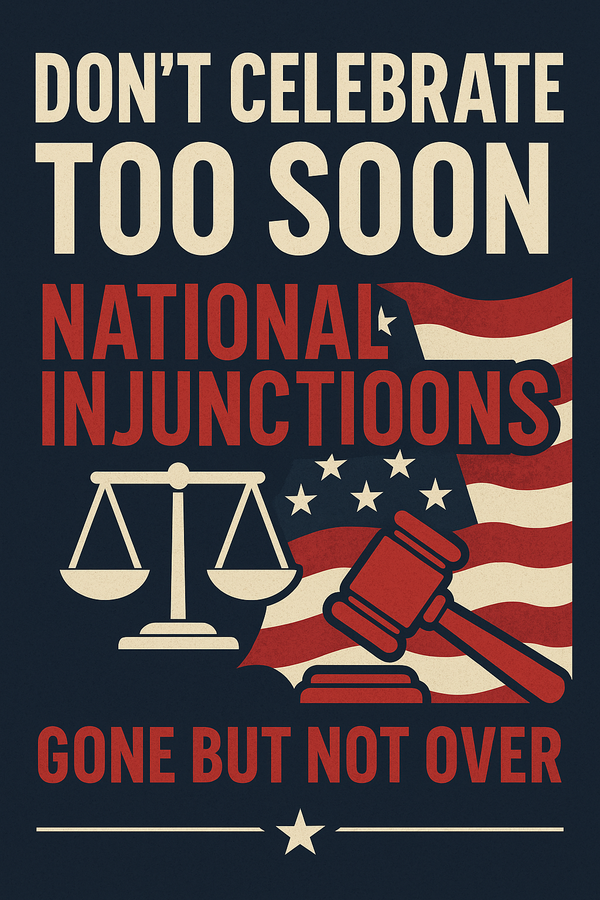 Don’t Celebrate Too Soon: National Injunctions