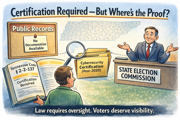 Tennessee Regulates Voter-Roll Systems. The Evidence of Oversight Is Missing