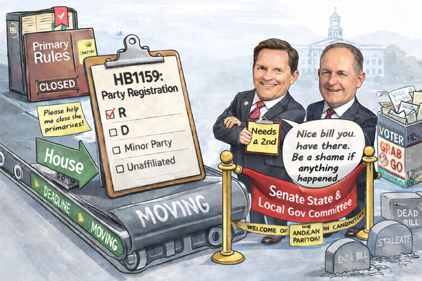 One of Multiple Party-Registration Bills Returns Today After Failing Last Session — While a Stronger Version Still Sits Stalled in the Senate