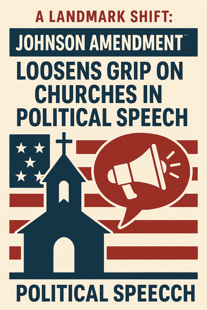 A Landmark Shift: Johnson Amendment Loosens Grip on Churches in Political Speech