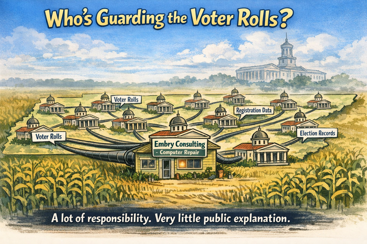 A Computer Repair Shop in a Cornfield Controls Voter Rolls in 91 Tennessee Counties