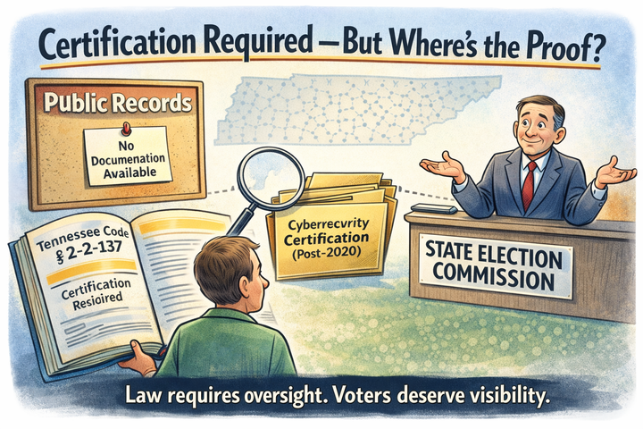 Tennessee Regulates Voter-Roll Systems. The Evidence of Oversight Is Missing